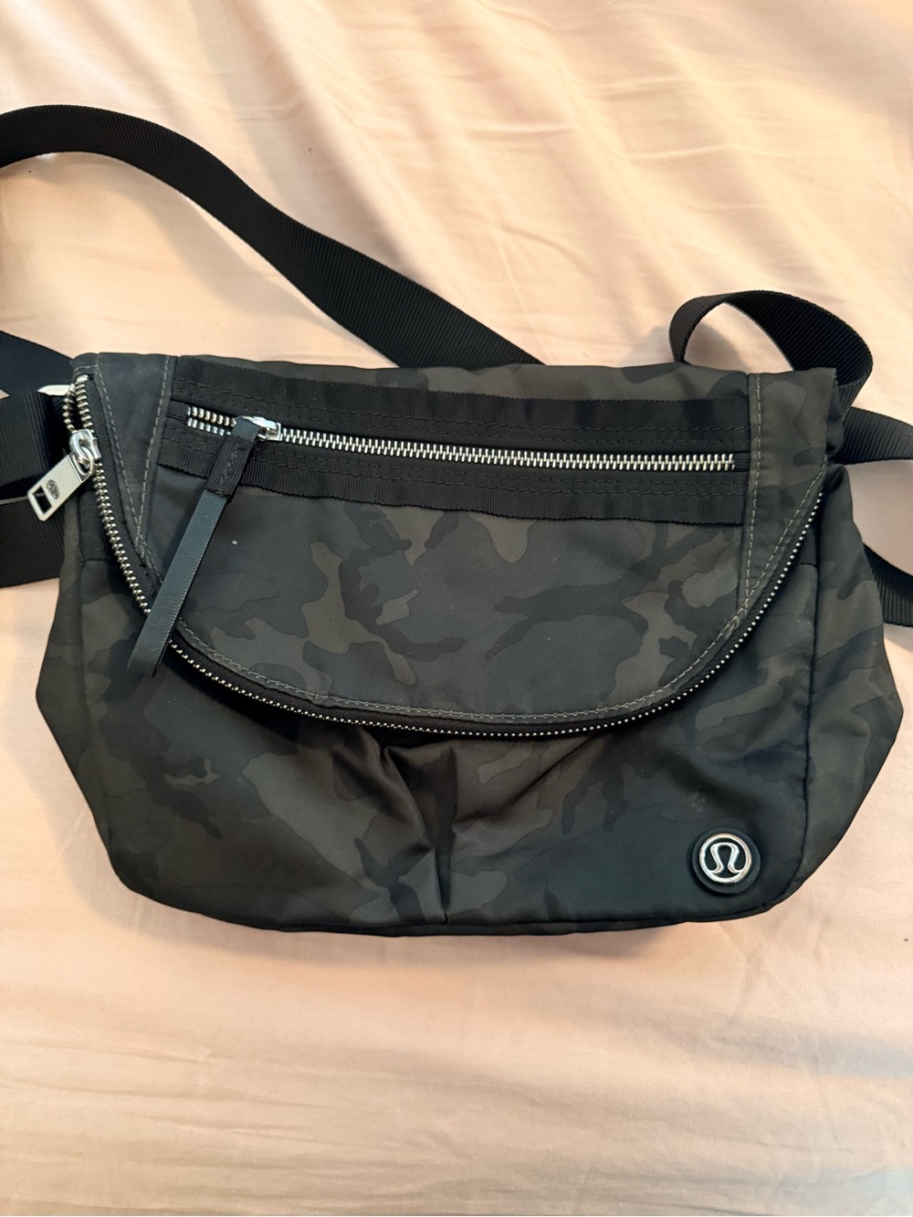 lululemon Black Camo Crossbody Bag